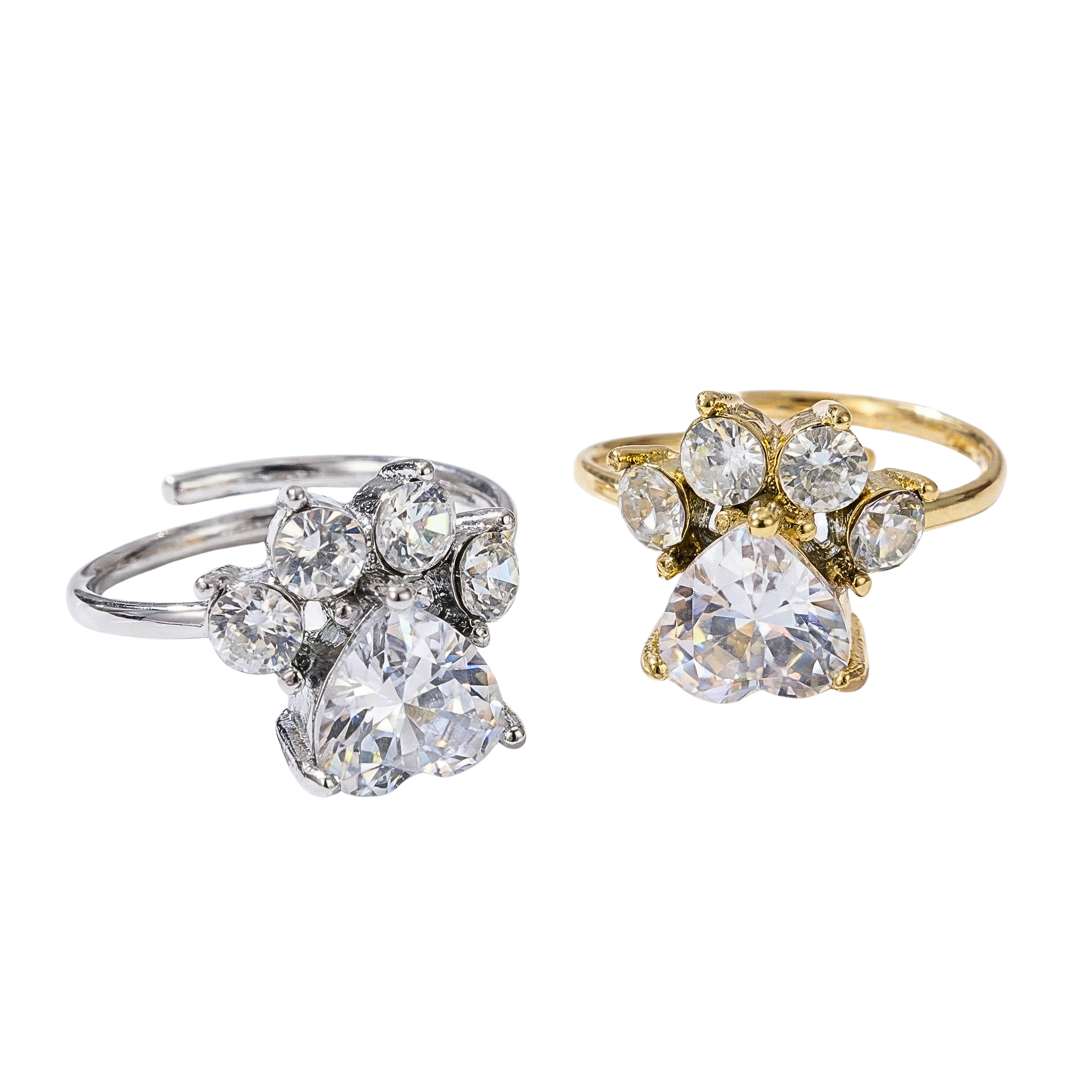 Anello Leale in Acciaio Inossidabile – Zampina con Zirconi Scintillanti