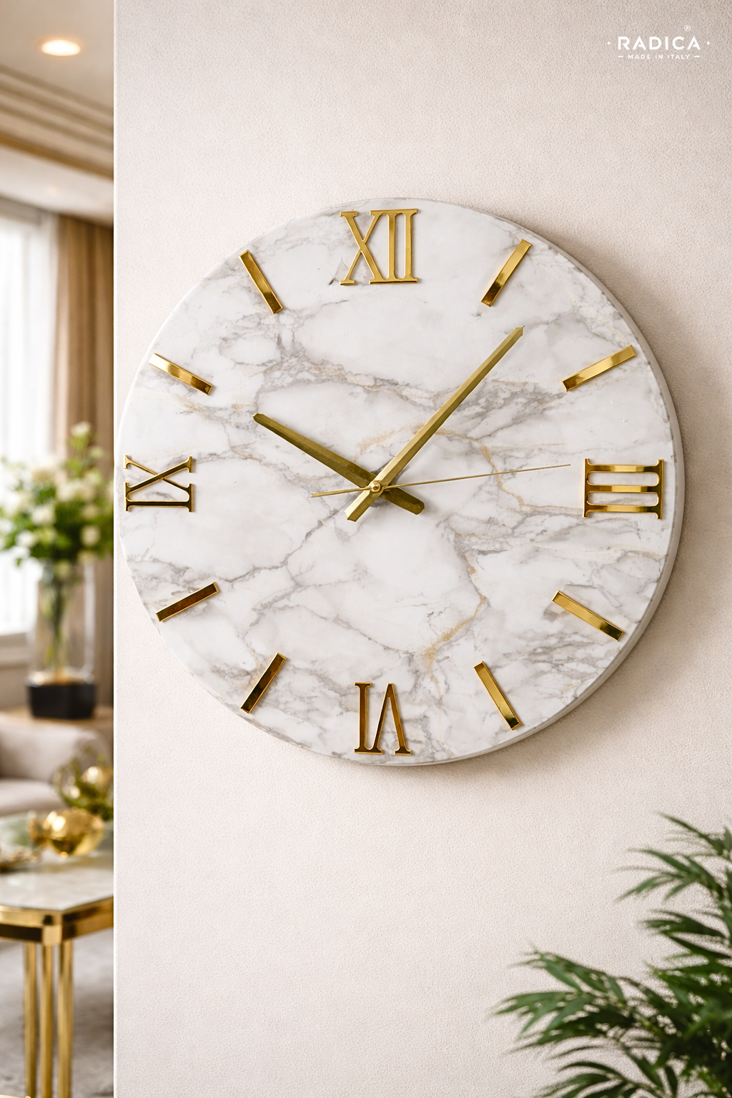 Eterna Oro - Handmade Resin Wall Clock