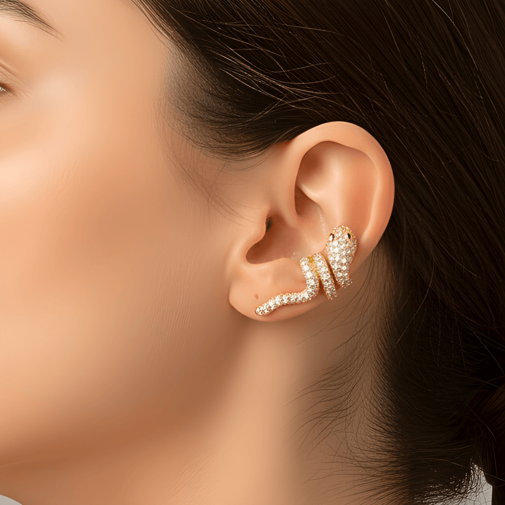 Ear Cuff Vipera - rame