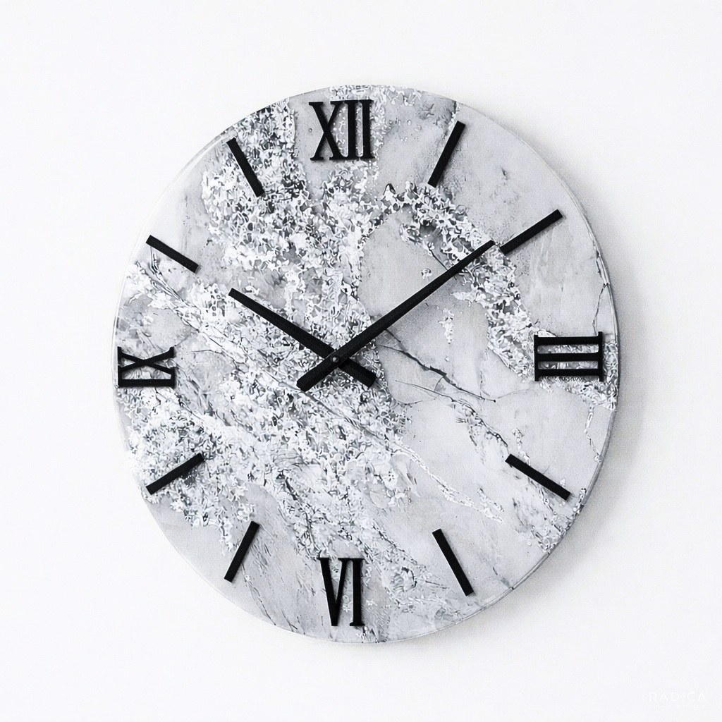 Crystal - Handmade Resin Wall Clock