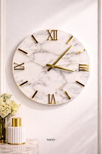 Eterna Oro - Orologio Da Parete Artigianale In Resina
