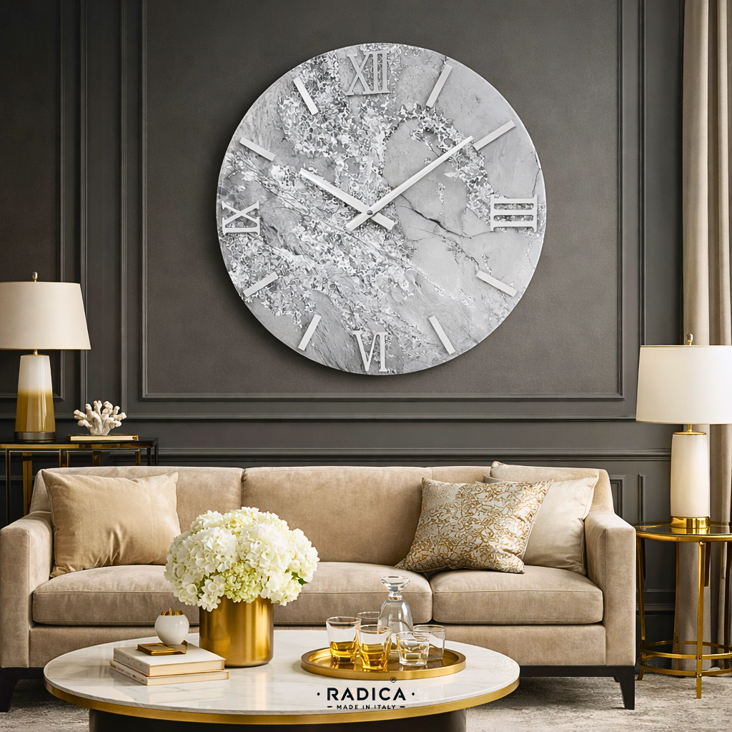 Crystal - Handmade Resin Wall Clock