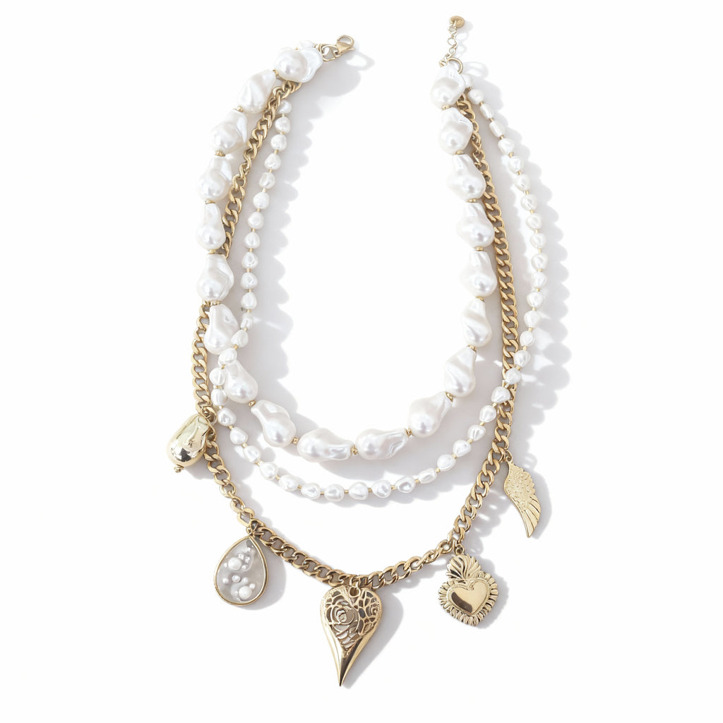 Pearl Heart Necklace
