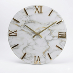 Eterna orologio da parete in resina effetto marmo