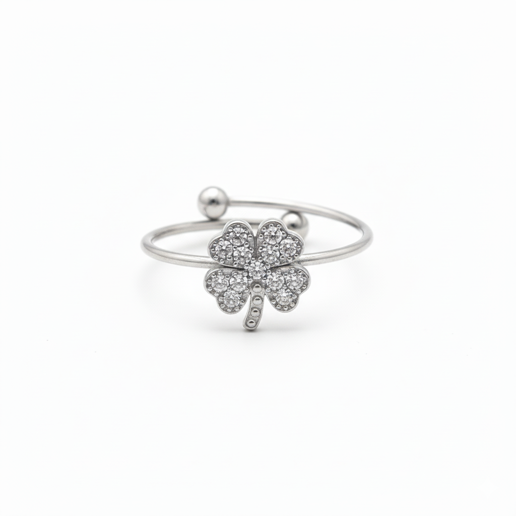 Anello Quadrifoglio - portafortuna