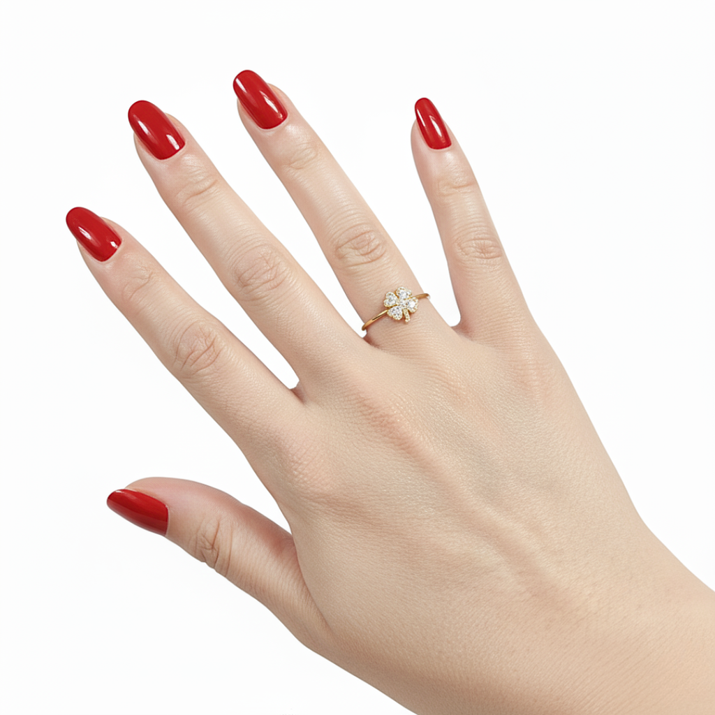 Anello Quadrifoglio - portafortuna