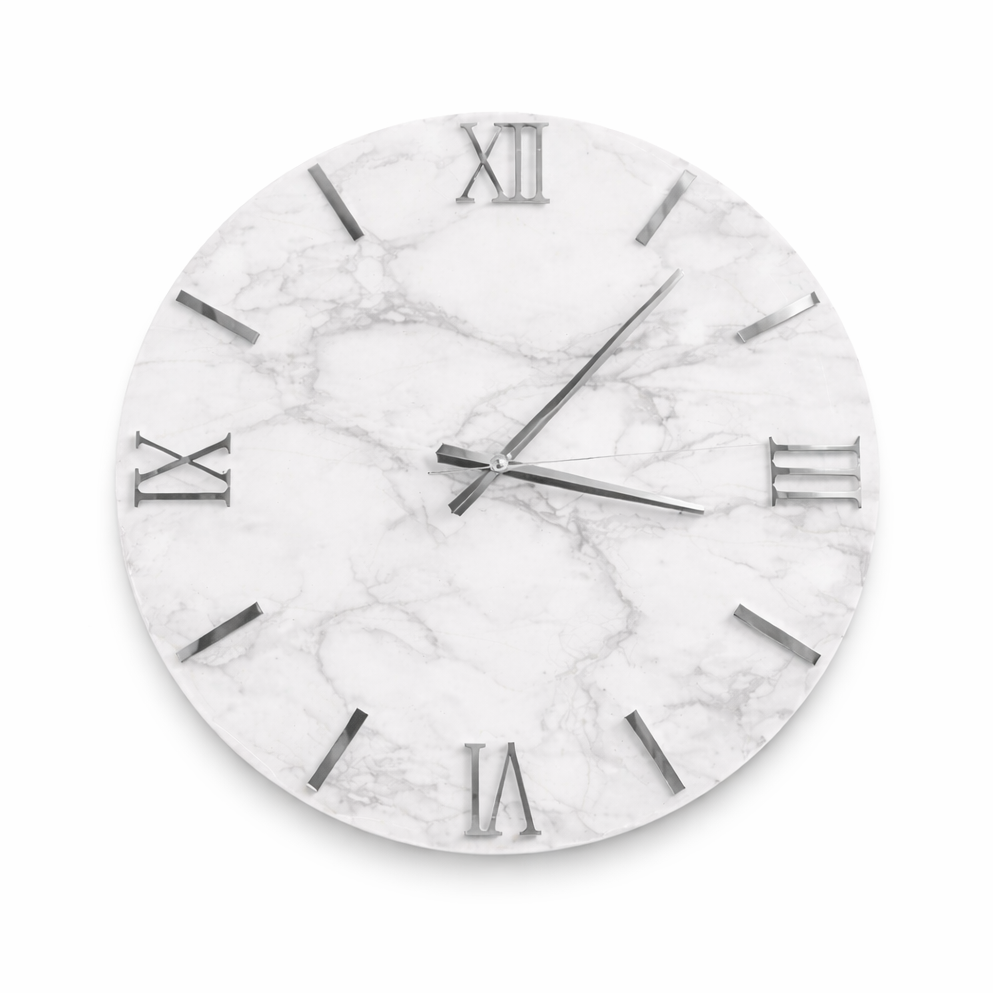 Eterna Argento - Handmade Resin Wall Clock