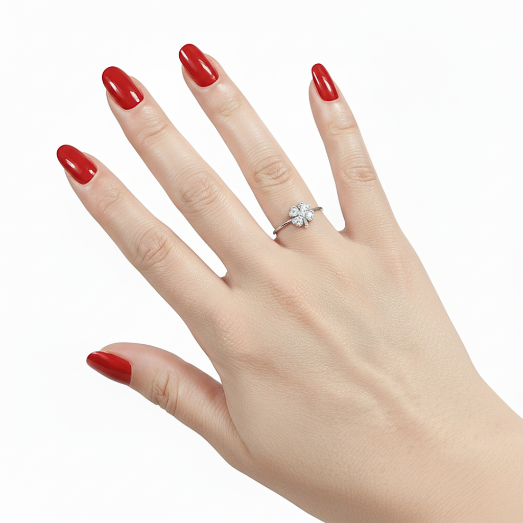 Anello Quadrifoglio - portafortuna